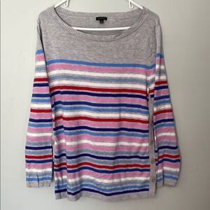 Talbots Striped Multicolor Sweater